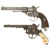 Image 2 : Collector's Lot of Two Pinfire Revolvers -A) Etched Le Faucheux Revolver