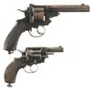 Image 2 : Collector's Lot of Two Webley Double Action Revolvers -A) Webley & Scott Number 4 450 Caliber Revolv