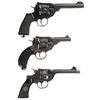 Image 2 : Three British Double Action Revolvers -A) Webley Mark VI Revolver