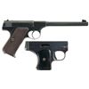 Image 2 : Two Semi-Automatic Pistols -A) Colt Woodsman First Series Semi-Automatic Target Pistol