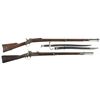 Image 1 : Two Antique Military Long Arms -A) Danish Remington Model 1867 Rolling Block Rifle with Bayonet