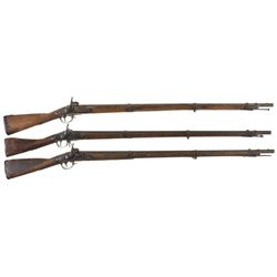 Three U.S. Muskets -A) Harpers Ferry Model 1816 Percussion Conversion Musket