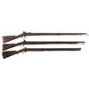 Image 1 : Three Percussion Long Guns -A) 1863 Dated Unmarked Percussion Musket