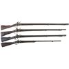 Image 1 : Four Flintlock Long Guns -A) 1813 Marked Musket