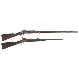 Two U.S. Trapdoor Long Guns -A) Springfield Model 1868 Rifle