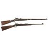 Image 1 : Two Trapdoor Long Guns -A) Harrington & Richardson Officer's Model 1873 Rifle