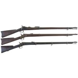 Three Rifles -A) U.S. Springfield Model 1884 Trapdoor Rifle