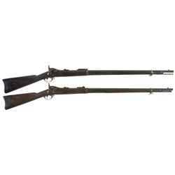 Two U.S. Springfield Trapdoor Rifles -A) Springfield Model 1879 Rifle