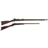 Image 1 : Two Rifles -A) U.S. Springfield Armory Model 1873 Trapdoor Rifle