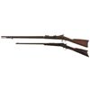 Image 2 : Two Rifles -A) U.S. Springfield Armory Model 1873 Trapdoor Rifle