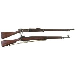 Two U.S. Bolt Action Rifles -A) Springfield Model 1898 Krag Rifle