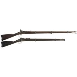Two Trapdoor Rifles -A) U.S. Springfield Model 1866 Second Allin Conversion Rifle
