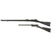 Image 2 : Two Antique Long Guns -A) Springfield Model 1888 Ramrod Bayonet Trapdoor Rifle