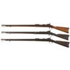 Image 2 : Collector's Lot of Three U.S. Trapdoor Rifles -A) Springfield Model 1884 Rifle with Bayonet