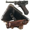Image 1 : Pre-World War I 1914 Dated Erfurt Luger Semi-Automatic Pistol with Holster