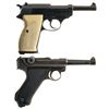 Image 2 : Collector's Lot of Two German Military Semi-Automatic Pistols -A) Walther "ac/44" P38 Pistol with 19