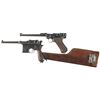 Image 1 : Two German Semi-Automatic Pistols -A) DWM 1916 Dated Artillery Luger Pistol