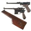 Image 3 : Two German Semi-Automatic Pistols -A) DWM 1916 Dated Artillery Luger Pistol