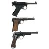 Image 2 : Three Semi-Automatic Pistols -A) Husqvarna Lahti Pistol with Holster