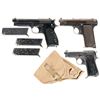 Image 1 : Three Beretta Semi-Automatic Pistols -A) Beretta Model 1951 Pistol with Three Extra Magazines