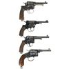 Image 2 : Four Military Revolvers -A) Rast & Gasser Model 1898 Double Action Revolver with Holster