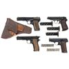 Image 1 : Four European Semi-Automatic Pistols -A) Russian TT-33 Tokarev Pistol with Holster and Extra Magazin