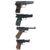 Image 2 : Four European Semi-Automatic Pistols -A) Czech Model 52 Pistol with Holster and Extra Magazine