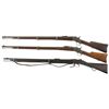 Image 1 : Three Antique Single Shot Rifles -A) Remington Rolling Block Military Rifle