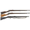 Image 2 : Three Antique Single Shot Rifles -A) Remington Rolling Block Military Rifle