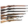 Image 1 : Four Rifles and Two Carbines -A) Remington Nagant Bolt Action Rifle