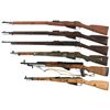 Image 2 : Four Rifles and Two Carbines -A) Remington Nagant Bolt Action Rifle