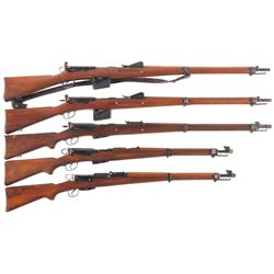 Collector's Lot of Five Swiss Straight Pull Military Rifles -A) Schmidt Rubin Model 1889 Rifle