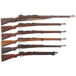 Six Japanese Military Bolt Action Long Guns -A) Kokura Arsenal Type 38 Rifle