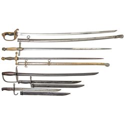 Four Swords and Two Bayonets