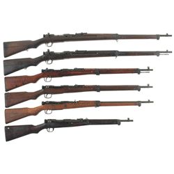 Six Japanese Bolt Action Long Guns -A) Kokura Type 38 Rifle