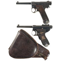 Two Japanese Semi-Automatic Pistols -A) Japanese Type 14 Pistol with Holster