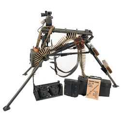 Large Grouping of MG42 Components, Including a Field Mount and Optical Sight