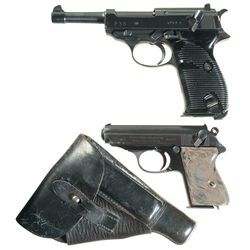 Two Nazi-Proofed Semi-Automatic Pistols -A) Spreewerke "cyq" P38 Pistol