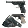 Image 1 : Two Nazi-Proofed Semi-Automatic Pistols -A) Spreewerke "cyq" P38 Pistol