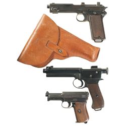 Three European Semi-Automatic Pistols -A) Steyr Model 1911 Pistol with Holster