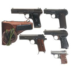 Five Semi-Automatic Pistols -A) Chinese Type 54 Tokarev Pistol with Holster and Extra Magazine