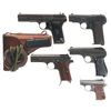 Image 1 : Five Semi-Automatic Pistols -A) Chinese Type 54 Tokarev Pistol with Holster and Extra Magazine