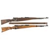 Image 1 : Two Model 98k Bolt Action Rifles -A) Erma "ax/1940" Code K98 Rifle with Single Shot 22 Caliber Erma 