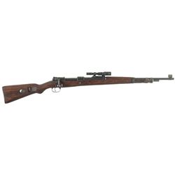 Rare Mauser Dual Code "bcd/ar/42" World War II  Model 98 Bolt Action Sniper Rifle with ZF-41 Scope