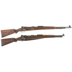 Two German Military Bolt Action Rifles -A) Steyr "bnz/40" Code 98K Rifle