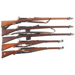 Five Swiss Straight Pull Military Rifles -A) Schmidt Rubin Model 1896/11 Rifle