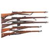 Image 1 : Five Swiss Straight Pull Military Rifles -A) Schmidt Rubin Model 1896/11 Rifle