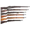 Image 1 : Six Japanese Bolt Action Military Rifles -A) Italian Contract Type I Rifle