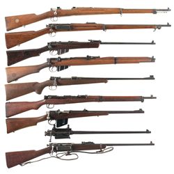 Eight Military-Style Bolt Action Rifles and One Barreled Receiver -A) Carl Gustaf Model 96/38 Rifle