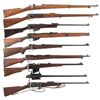 Image 1 : Eight Military-Style Bolt Action Rifles and One Barreled Receiver -A) Carl Gustaf Model 96/38 Rifle
